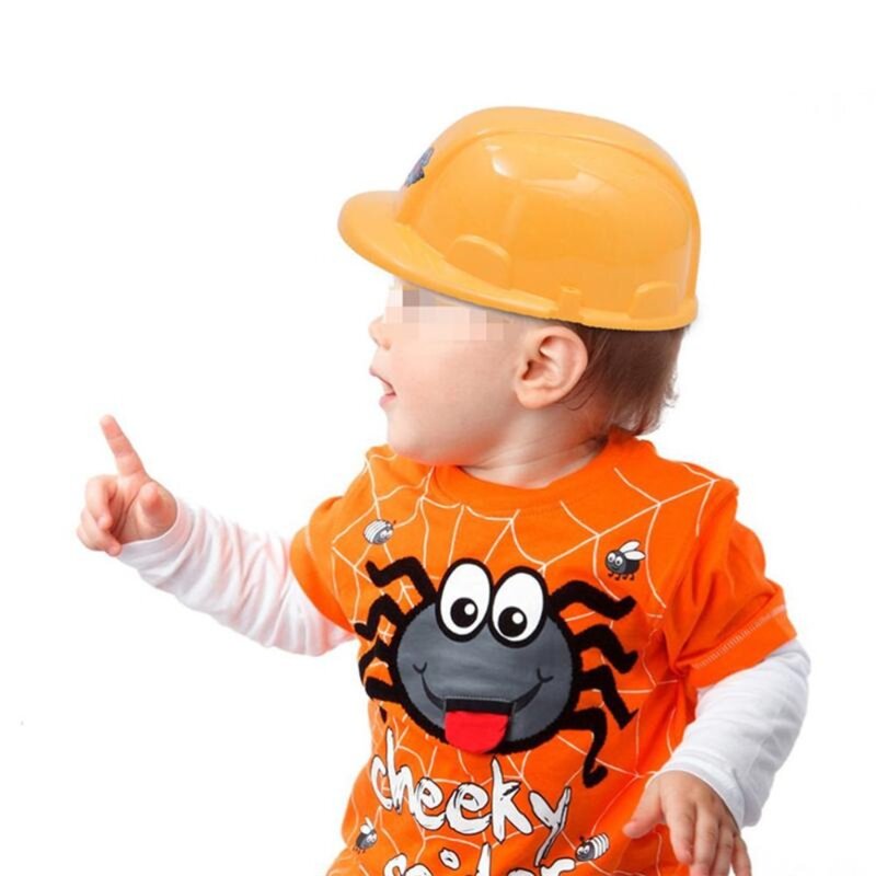 Casco de juguete educativo, herramienta de construcción de simulación, sombrero de construcción, casco de seguridad de simulación