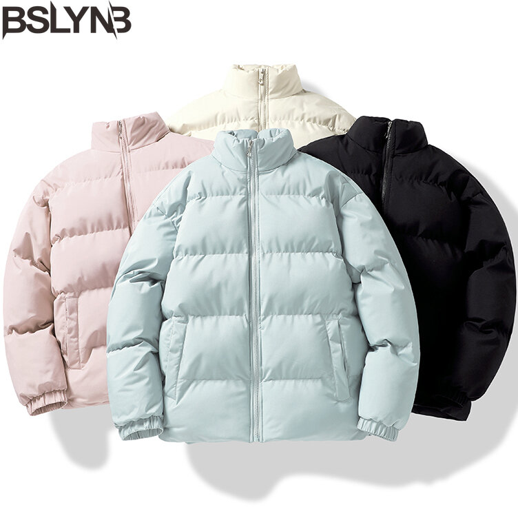 Unisex Winter Thick Hooded Parka Jacket for Men and Women Loose Fit Warm Outerwear Coat