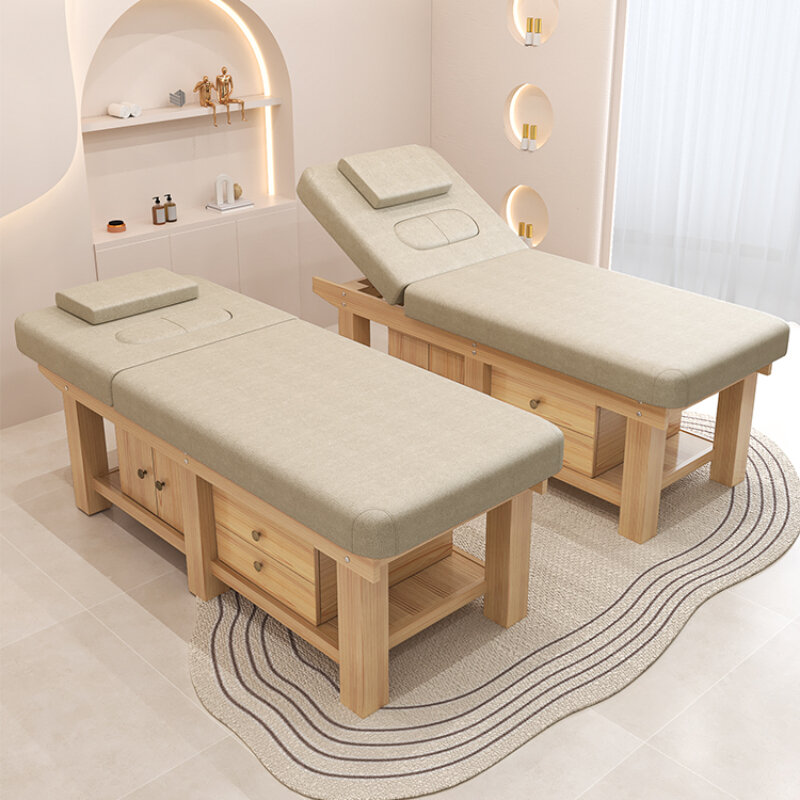 Facial Pedicure Massage Beds Tattoo Spa Luxury Knead Esthetician Massage Beds Foot Lettino Massaggio Salon Furniture ZT50MB