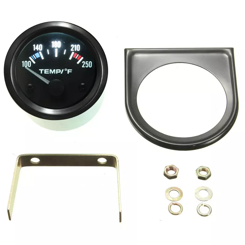 52mm 2inch Car Motorcycle Water Temp Gauge Pointer Celsius / Fahrenheit / Fuel Level Gauge White Light Modified Car Accessories
