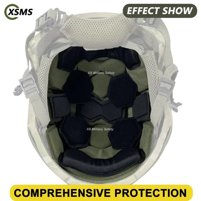 Kit de almohadillas de espuma viscoelástica para casco, sistema de suspensión colgante, almohadilla de correa, equipo Wendy, # 4D