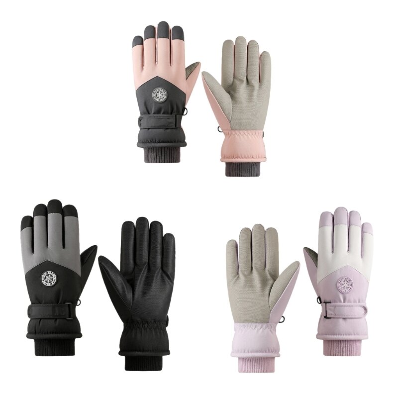 Ветрозащитные холодостойкие перчатки для сенсорных экранов для катания на лыжах, лыжные перчатки, женские зимние перчатки,