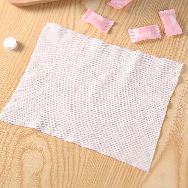 Asciugamano in cotone usa e getta da 20/50 pezzi asciugamano per la pulizia compresso portatile tovagliolo per salviette umidificate tovagliolo per trucco in cotone da viaggio all'aperto