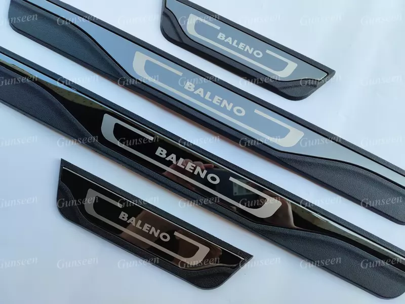 For Suzuki Baleno 2021 2022 Door Sill Scuff Plate ProtectorTrim Car Stickers Threshold Pedals Guard Cover Accessories 2023 2024