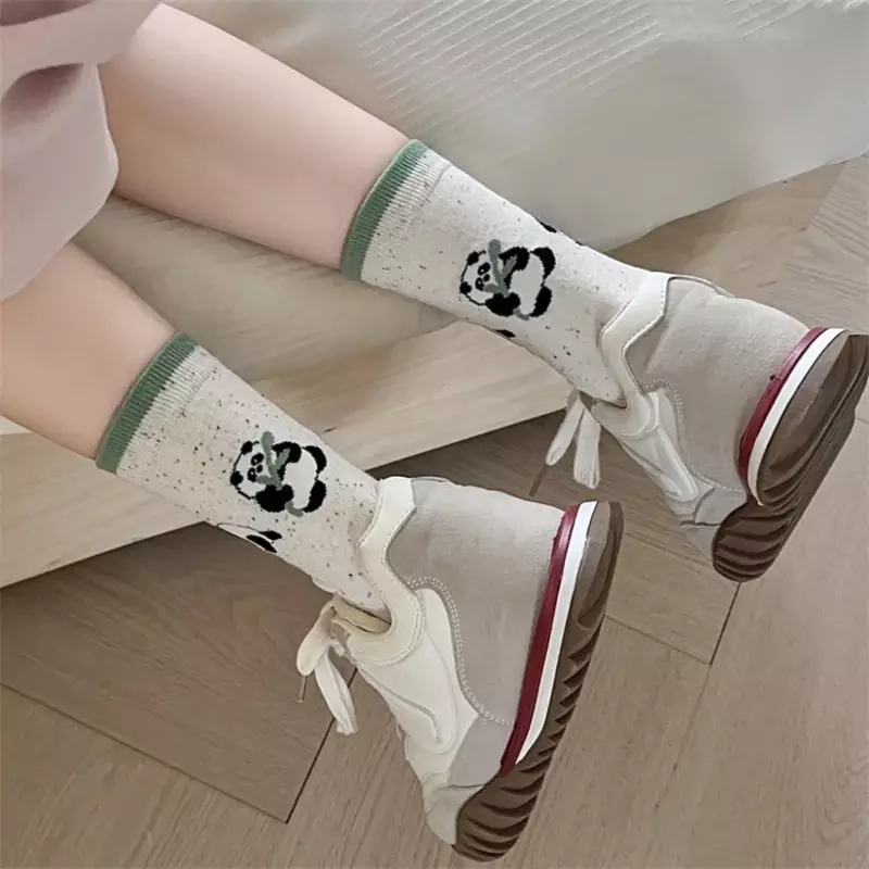 3 Paar Sokken Voor Vrouwen Koreaanse Stijl Nieuwe Trendy Cartoon Schattige Sokken Meisjes Casual Lente Katoen Absorberen Zweet Crew Sokken Borduurwerk