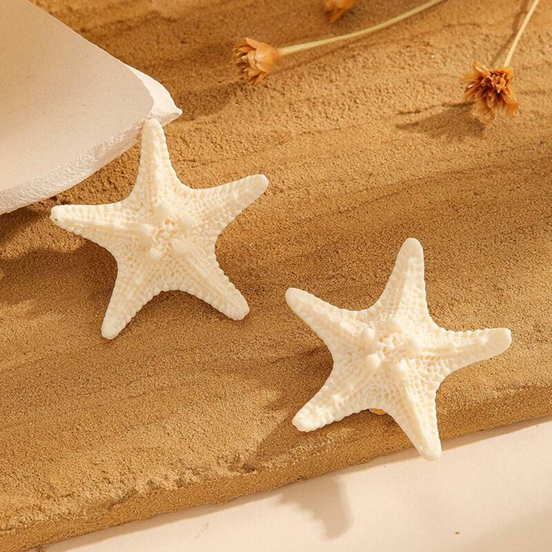 Starfish Hairpins Star-shaped Hair Accessories Exquisite Vintage Seashell Hair Accessories Natural Starfish for Lightweight