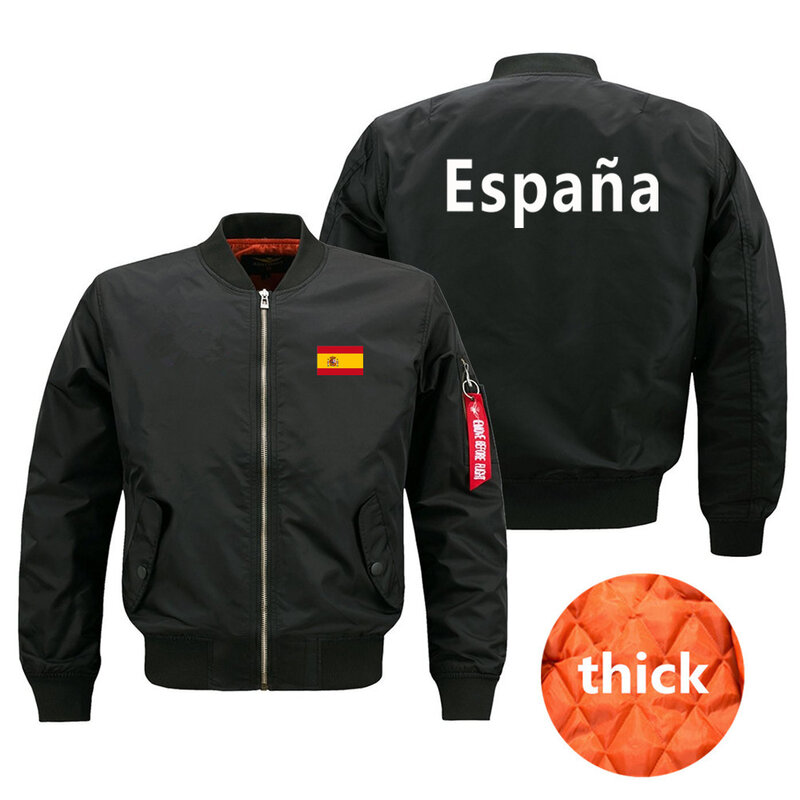 Hot New Spring Autumn Winter 2023 The Pilot Jacket Ma1 Bomber Jacket Spain Print Mens Jackets Coats S-8XL Man Coats Jackets