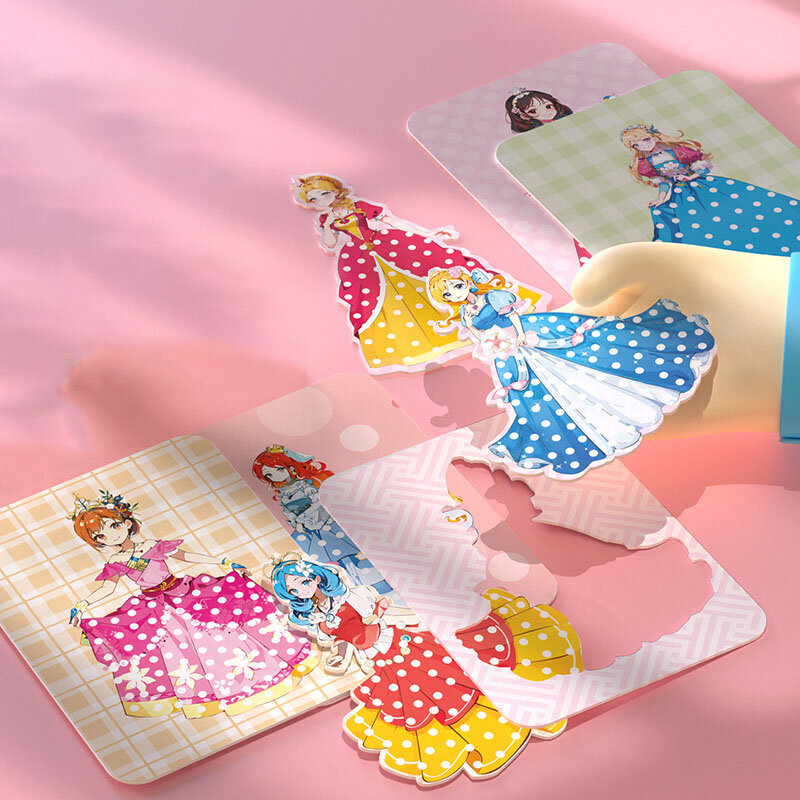 어린이 원단 아트 열풍 포크 드로잉 공예 장난감, 창의적인 퍼즐 펑크 페인팅 포킹 스티커, 여아용 생일 선물