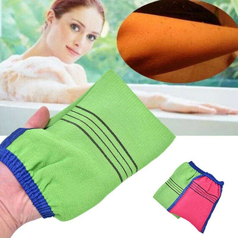 1 Pcs Magic Peeling Glove Korea Style Scrub Mitt Exfoliating Tan Removal Mitt Bath Shower Gloves 14cmx17cm