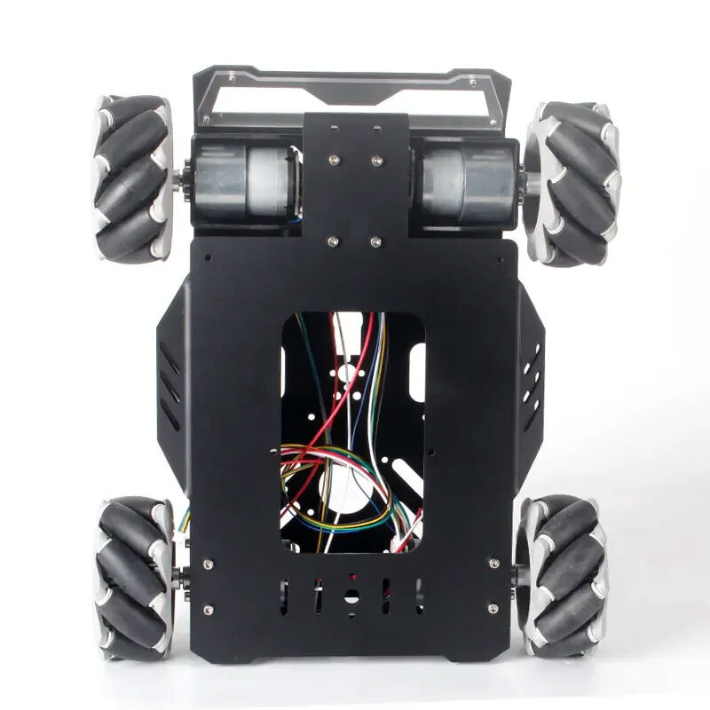 Robot Mobil Roda V3 Mecanum, Kit DIY dengan Motor Encoder dan pegangan Ps2 dapat diprogram 25Kg