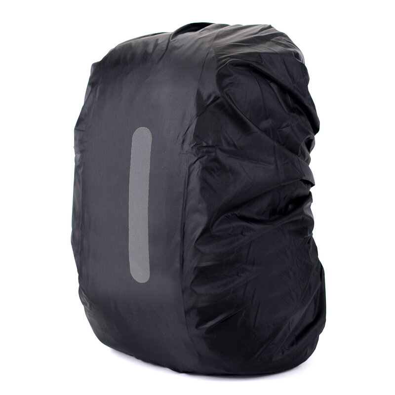 【P3 】 10-80L jednolity kolor pokrowce na torby sportowe plecak podróżny nocny odblaskowa osłona przeciwdeszczowa wodoodporna pokrywa odporna na zarysowania przed kurzem