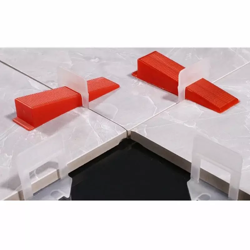 Professional telha nivelamento sistema, clipes brancos, cunha vermelha e Alicates para a colocação de telhas, ferramentas de construção, 1mm, 1.5mm, 2mm, 2.5mm, 3mm, melhor