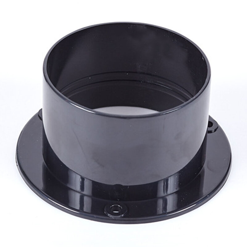 Flange Connection Straight Pipe Round Shape Wall-mounted 1PC 75mm ABS Air-Ducting Connection Corrosion Resistance