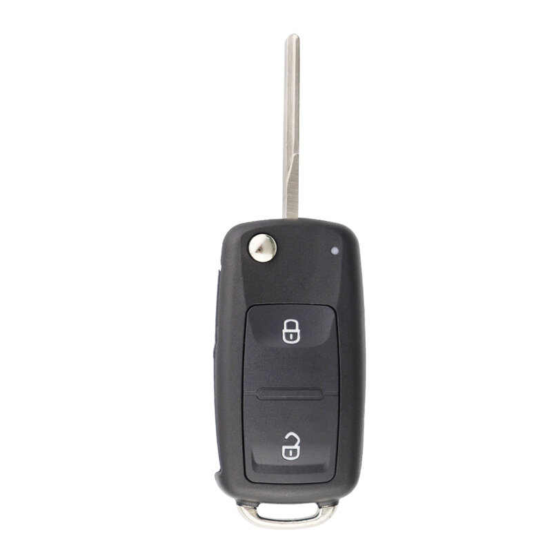 Yiqixin กรอบอะไหล่รถยนต์3ปุ่มกุญแจแบบพับสำหรับ Volkswagen VW Jetta Golf Passat Beetle Skoda POLO Seat Toledo Bora