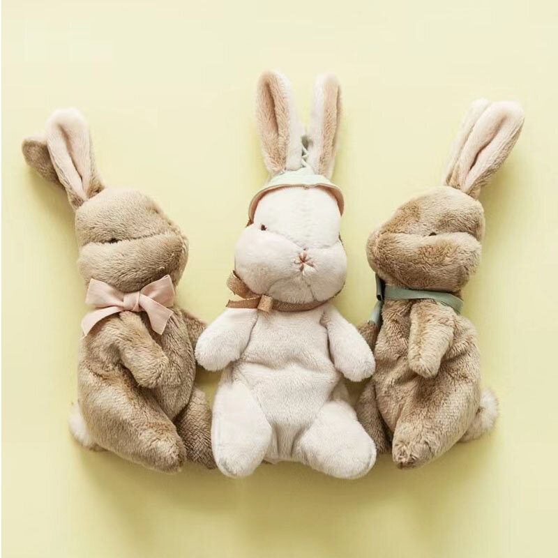 카와이 토끼 플러시 Colorbox 귀여운 수제 토끼 봉제 장난감 신생아, 부드러운 토끼 인형, 부활절 크리스마스 선물