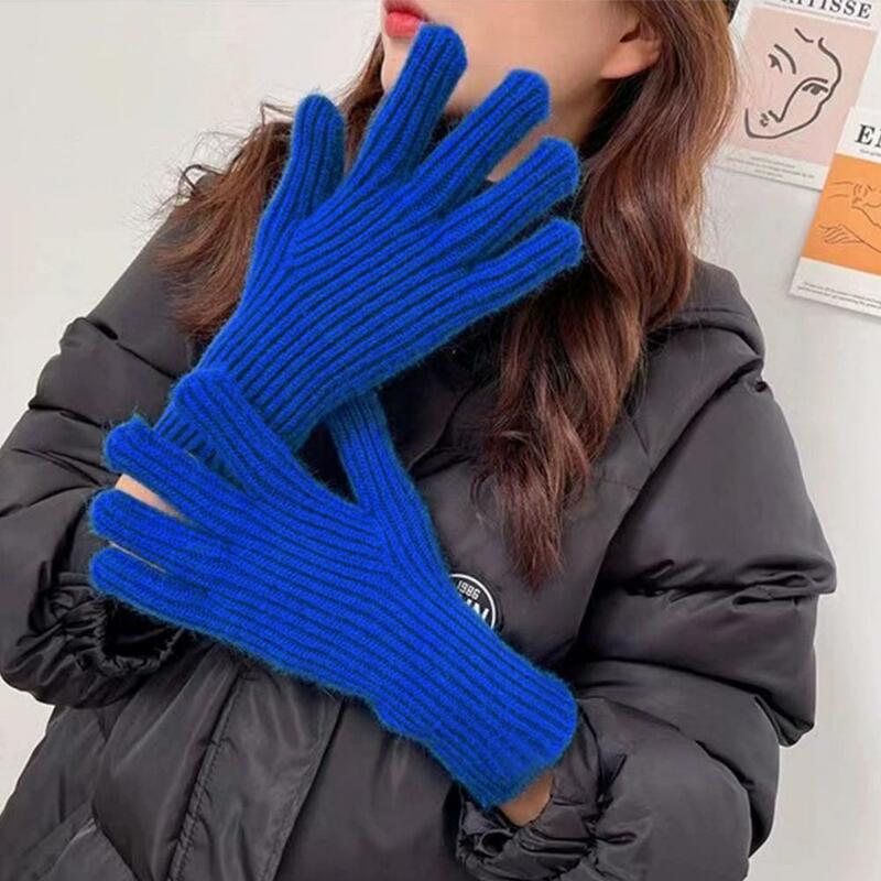 Перчатки с отверстиями для пальцев, велосипедные перчатки, мягкая искусственная кожа с функцией сенсорного экрана, противоскользящий дизайн, защита от холода, для улицы
