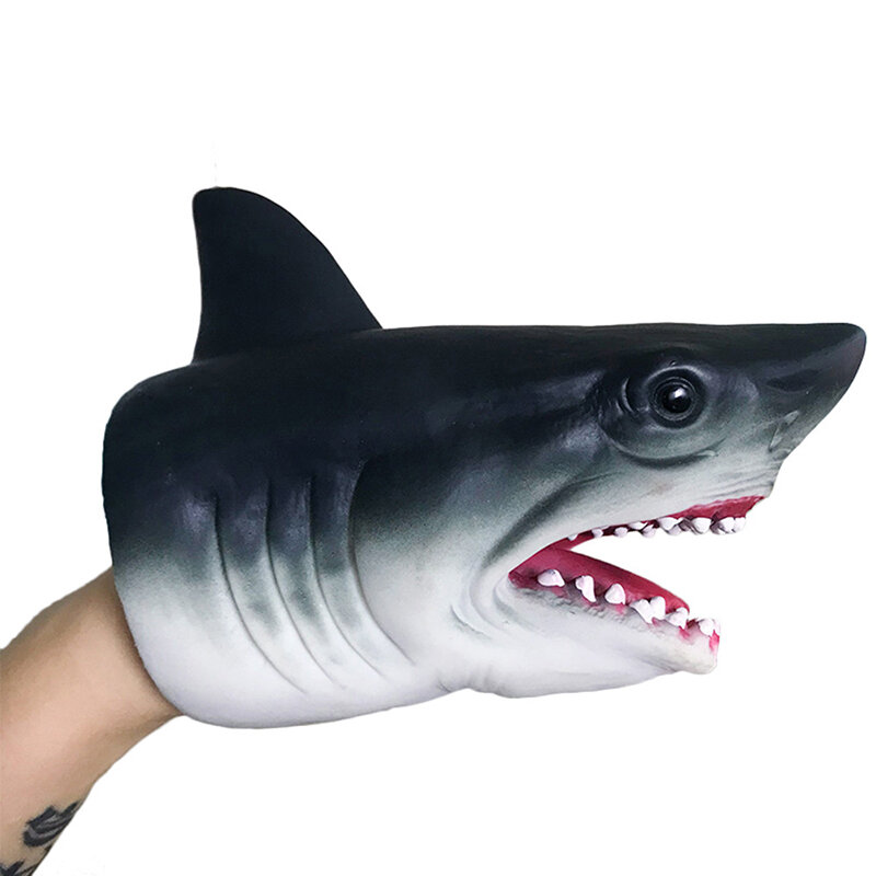 Shark Hand Puppet Animal Head Gloves Kids Toys Gift Hand Puppet For Stories Shark Model Figure Toy Gag Jokes kids Gifts