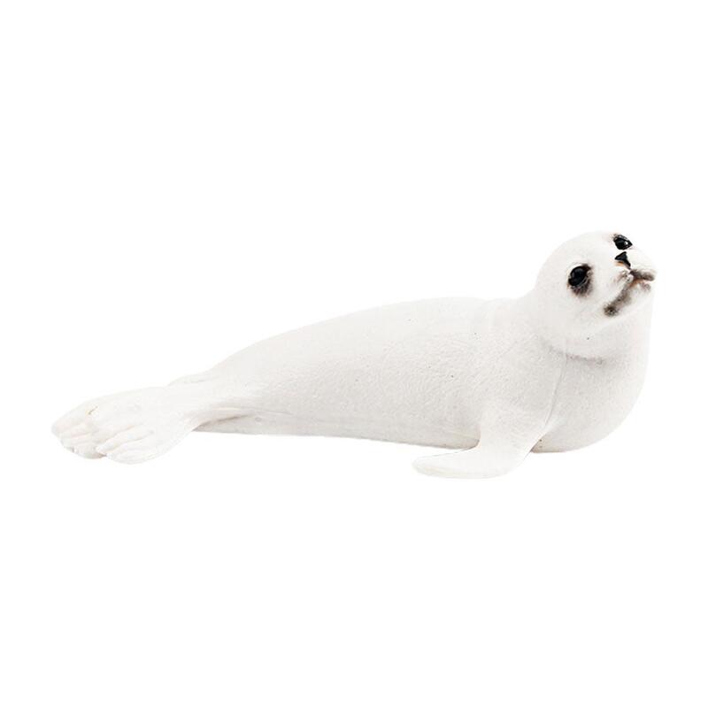 Symulowany model zwierzęcia morskiego ozdoba poznawcza dla dzieci rodzic-dziecko dekoracyjna interaktywna Walrus pulpit wydra zabawka A0Y1