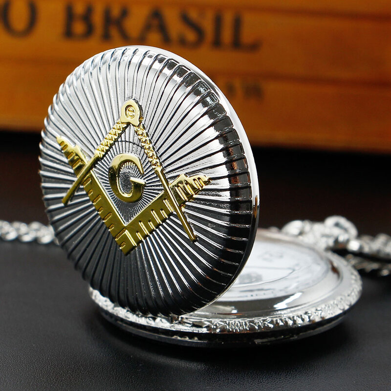 Personality Silver Gold Quartz Pocket Watch Arabic Numerals Popular Decorative Belt Chain Pendant Clock Men Women Gift Souvenirs