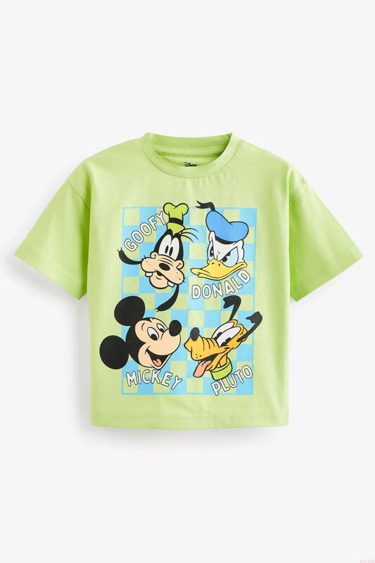 Disney-Camiseta de manga corta para niños, ropa deportiva informal de moda, con cuello redondo, para verano, 1, 2, 3 y 4 años