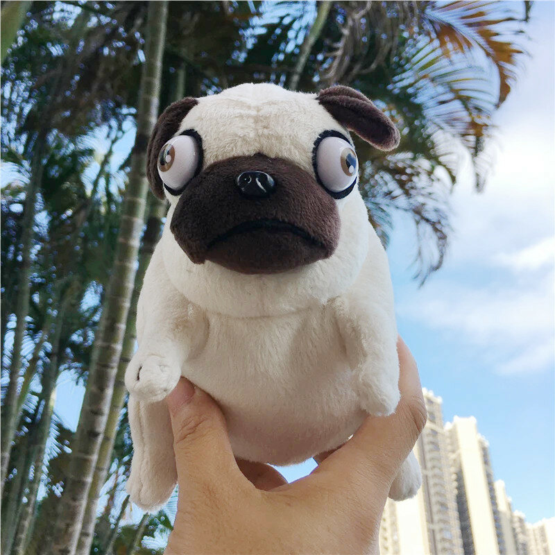 15cm Soft Cute Shar Pei Plush Toy Bulldog Kawaii Pekingese Dog Pug Animal Stuffed Doll Birthday Gift for Kid Girls Dropshipping