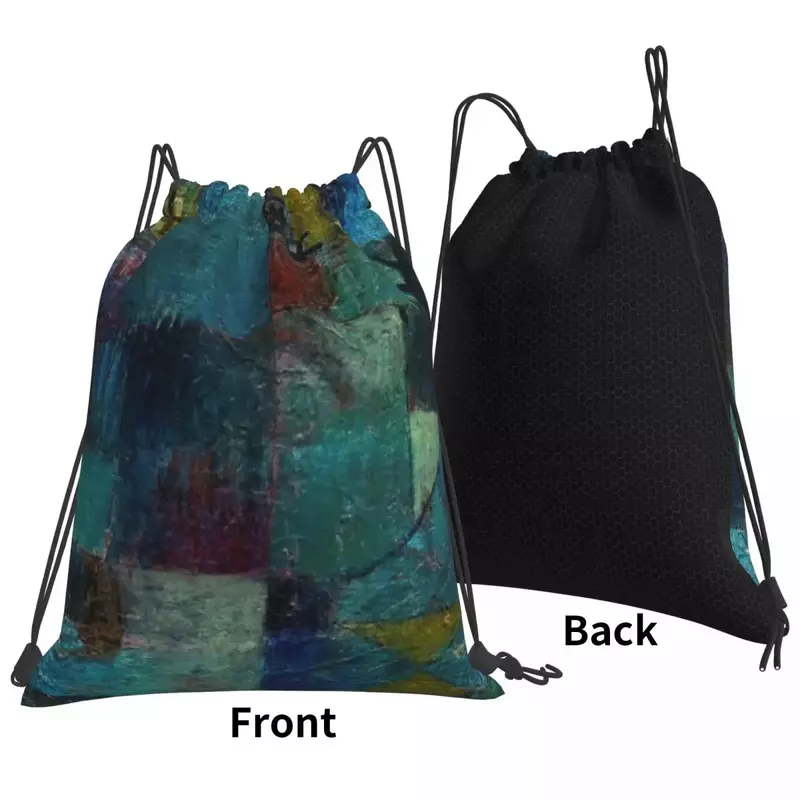 Mochila de cordão portátil para homem e mulher, bolsa de armazenamento de moda, bolsa, bolso, mochilas escolares