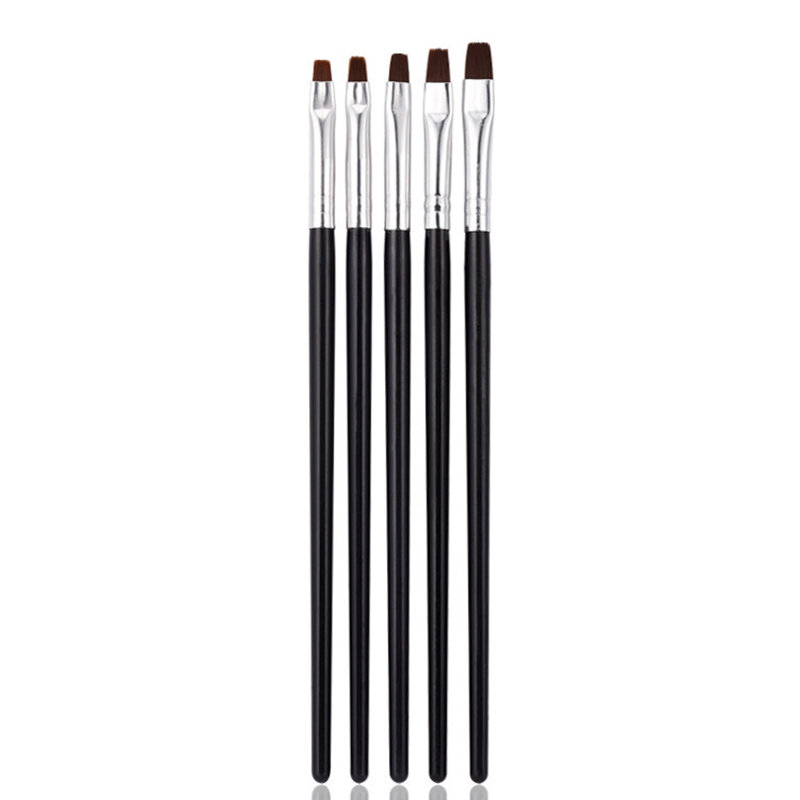 5/25/50pcs Nail Art Brush Acrylic Pen Manicure Gel Brush Flat Nail Art Ombre Brush for Nail Art UV Gel Polish Painting Drawing