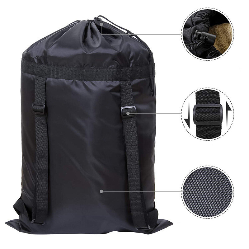 Travel Travel Camping ransel tas penyimpanan hitam kapasitas besar tahan air