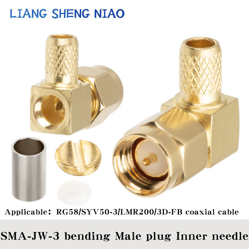 Piezas de unión macho y hembra serie 50-3, 10 SMA-J-3, conector SMA Rf, alimentador N, Junta SMA RG58, cable Coaxial