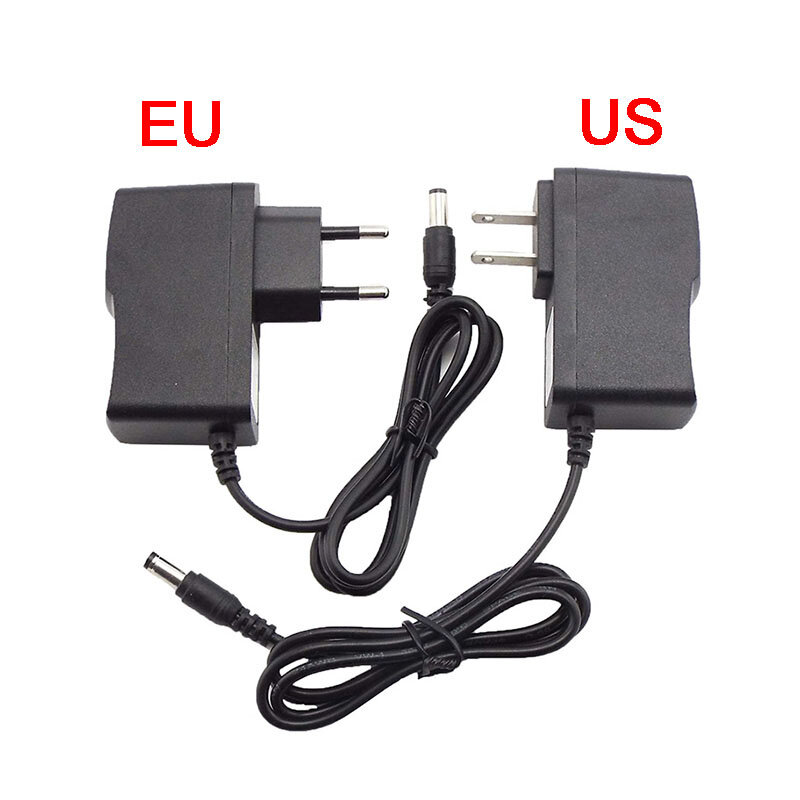 AC 100V-240V DC Power supply Adapter plug Converter 6V 2A 2000ma For LED Strip Light CCTV Charger Switch 5.5x2.5mm US/EU plug Q