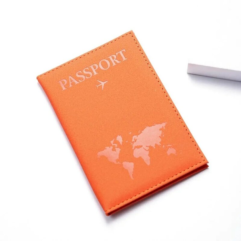 Juste de passeport en cuir PU pour hommes et femmes, sac de rangement pour certificats, porte-passeport de voyage avec étui pour carte de crédit