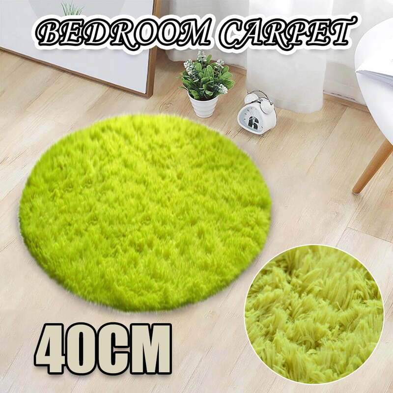 Labakihah Carpet Home Decor Soft Bath Bedroom Non-Slip Floor Shower Rug Yoga Round Mat