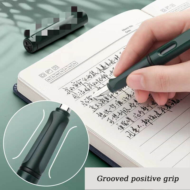 11 buah Set pena mancur kaligrafi dapat diganti, pena multifungsi untuk menulis 0.38mm pasokan alat tulis kantor perlengkapan sekolah