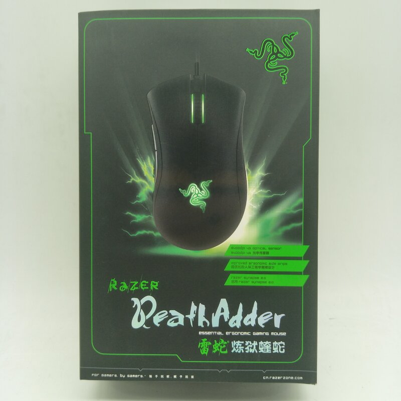 Razer-ratón para juegos con cable Deathadder 2013 Expert, Sensor óptico 4G, programable, 6400 DPI