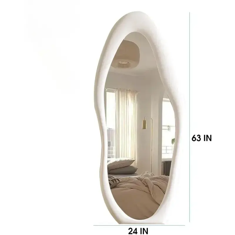 Lustro podłogowe, lustra ścienne 63" X 24", lustra podłogowe z ramą flanelową, lustro podłogowe