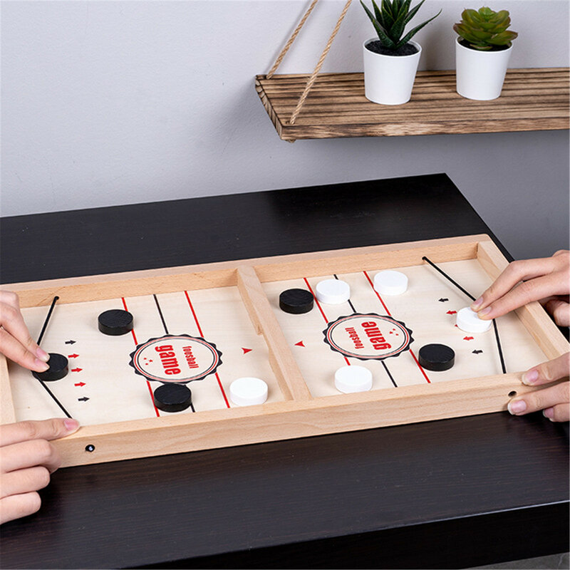 Hokej na stole gra rodzina płyta stołu gry katapulta szachy Gomoku interaktywna zabawka dla rodziców i dzieci szybka chusta do gry w hokeja na lodzie
