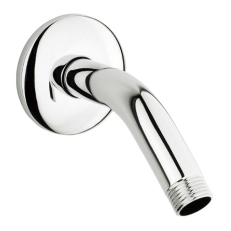 Bathroom Shower Accessory Pipe With Flange Bend Fixed Shower Head Arm Durable Wall Mounted Stainless Steel Home 150mm