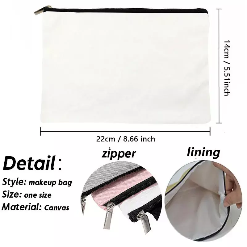 2024 White Simple Sisters Lipstick Makeup Bag Women's Fashion Travel Essential Shopping Portable Wallet For Party Wedding Bag