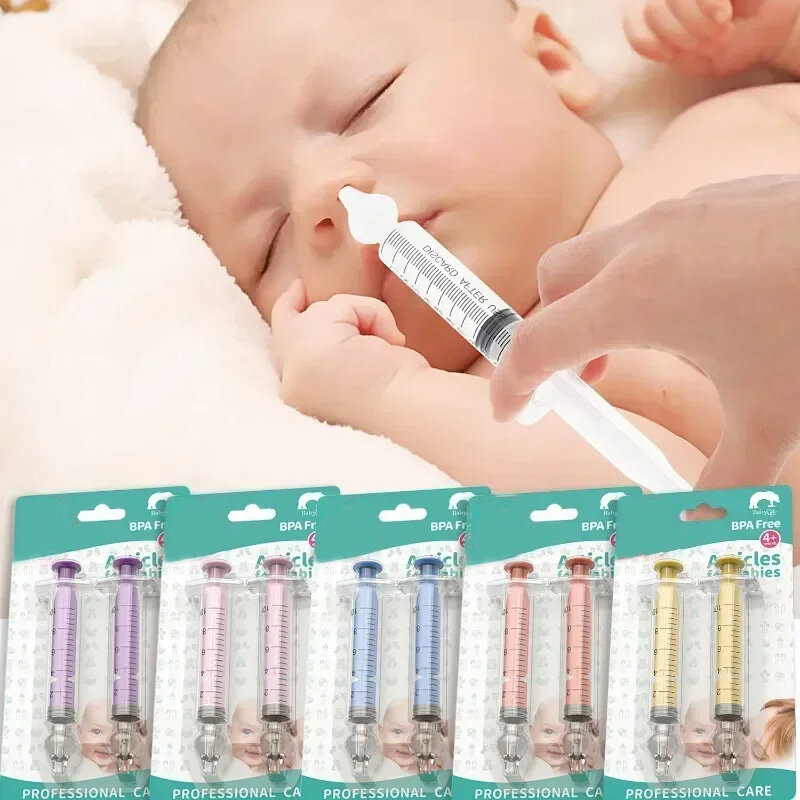 10ML/20ML bambino aspiratore nasale siringa bambino naso pulitore rinite rondella nasale irrigatore ago bambino naso lavaggio per i bambini