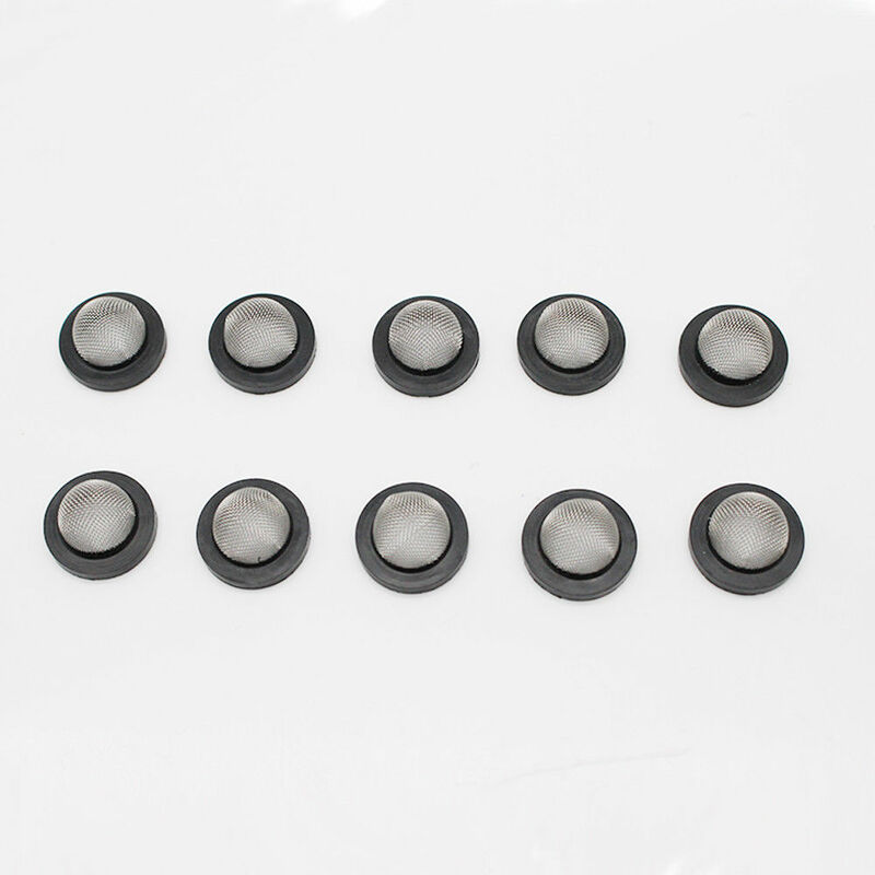Garden Shower Hose Silicone Rubber Washers Filter Mesh Replacement 10pcs Garden Shower Hose Sink Strainer Tool