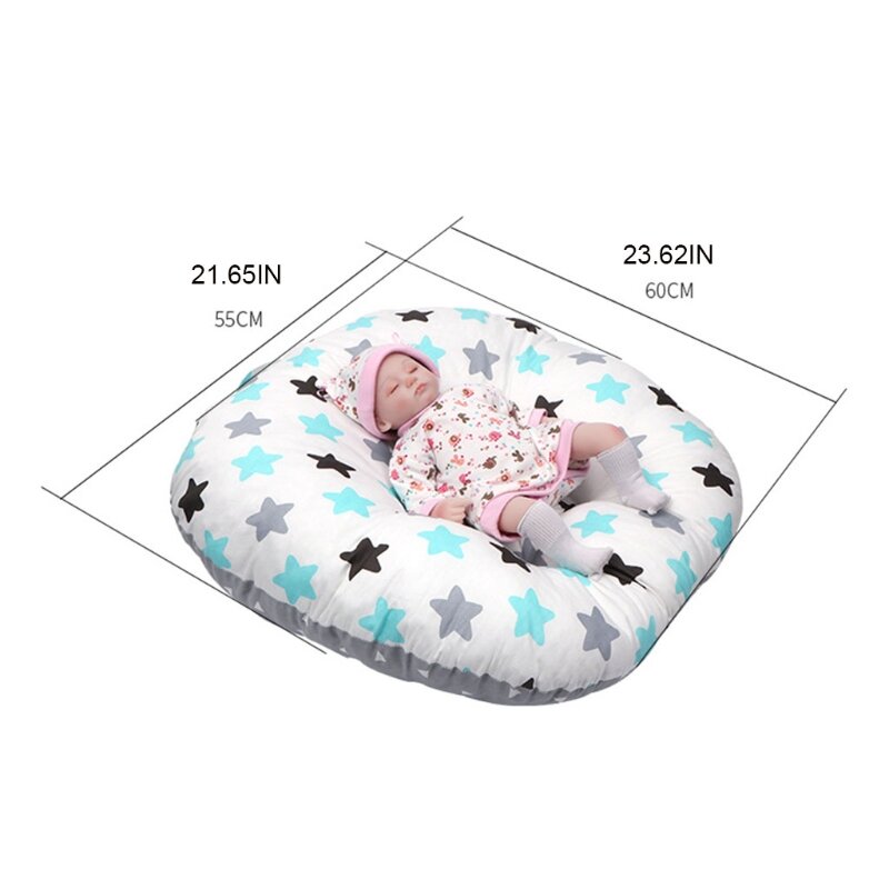 Baby Bed Bassinet Nest Newborn Lounger Basket Portable Cot Crib Travel Cradle Cushion for Infants Boys Girls