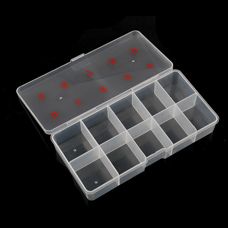 Коробка для накладных ногтей, коробка с натуральными полупрозрачными акриловыми кончиками для нейл-арта