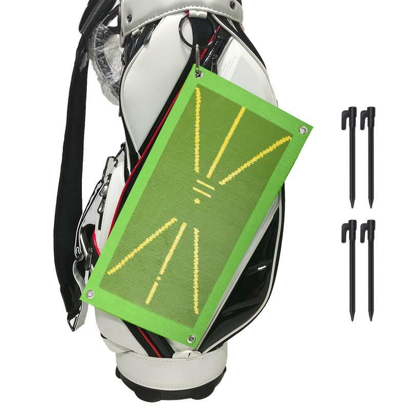 Golf Schlag matte Schaukel Trainings hilfe tragbare Golf Übungs Trainings matte Erkennung Schlag ball Spur Richtungs erkennungs matte