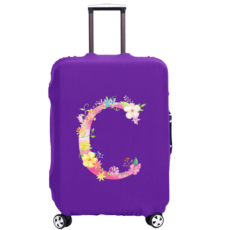 Фиолетовый чехол для багажа, толстый защитный съемный чехол для багажа 18-32 дюйма, аксессуары для путешествий, Защитные чехлы для чемодана