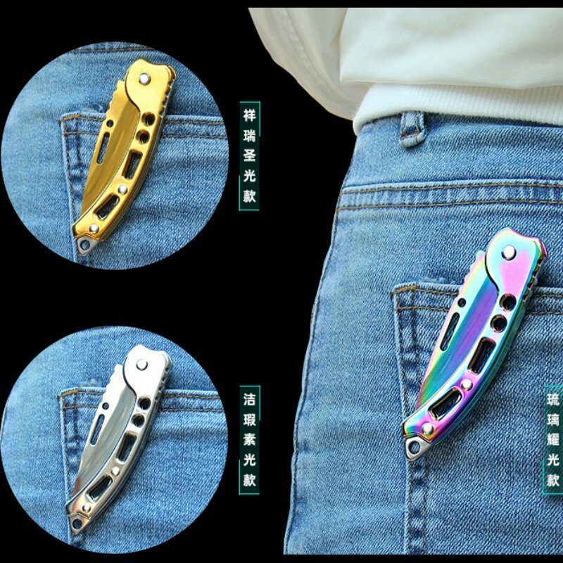 Coltello da tasca EDC nuovo coltello da Unboxing portatile pieghevole in acciaio inossidabile coltelli da campeggio all'aperto coltelli da pelatura multifunzionali
