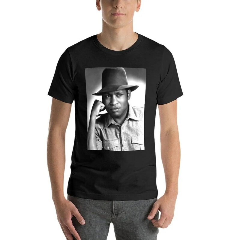 Paul Robeson retrato camiseta masculina, tops cabidos, roupa estética, fãs de esportes, tops bonitos