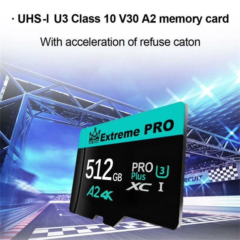 2TB 1TB 512GB 256GB Memory Card 128GB With Free Adapter Class 10 SD/TF Card Flash Memory Card Expanded Storage For Phones