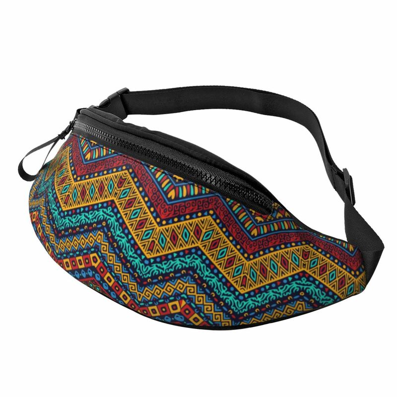 Поясная сумка для мужчин и женщин, яркий саквояж кросс-боди с Африканским этническим принтом, для путешествий, для телефона и денег