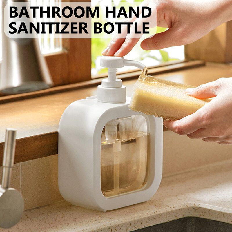 Dispenser sabun kamar mandi 300/500ml, botol pompa mandi kosong, Dispenser Gel Mandi sampo, Losion dapat diisi ulang portabel