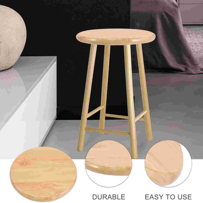 Seat Stool Replacement Bar Chair Round Wooden Seating Part Wood Shed Lock Door Top Stools Seats Chairs Kids Barstool Step Rustic